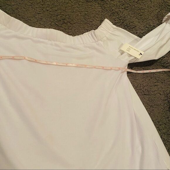 Tribal Off The Shoulder White Top Size Small - Picture 7 of 11